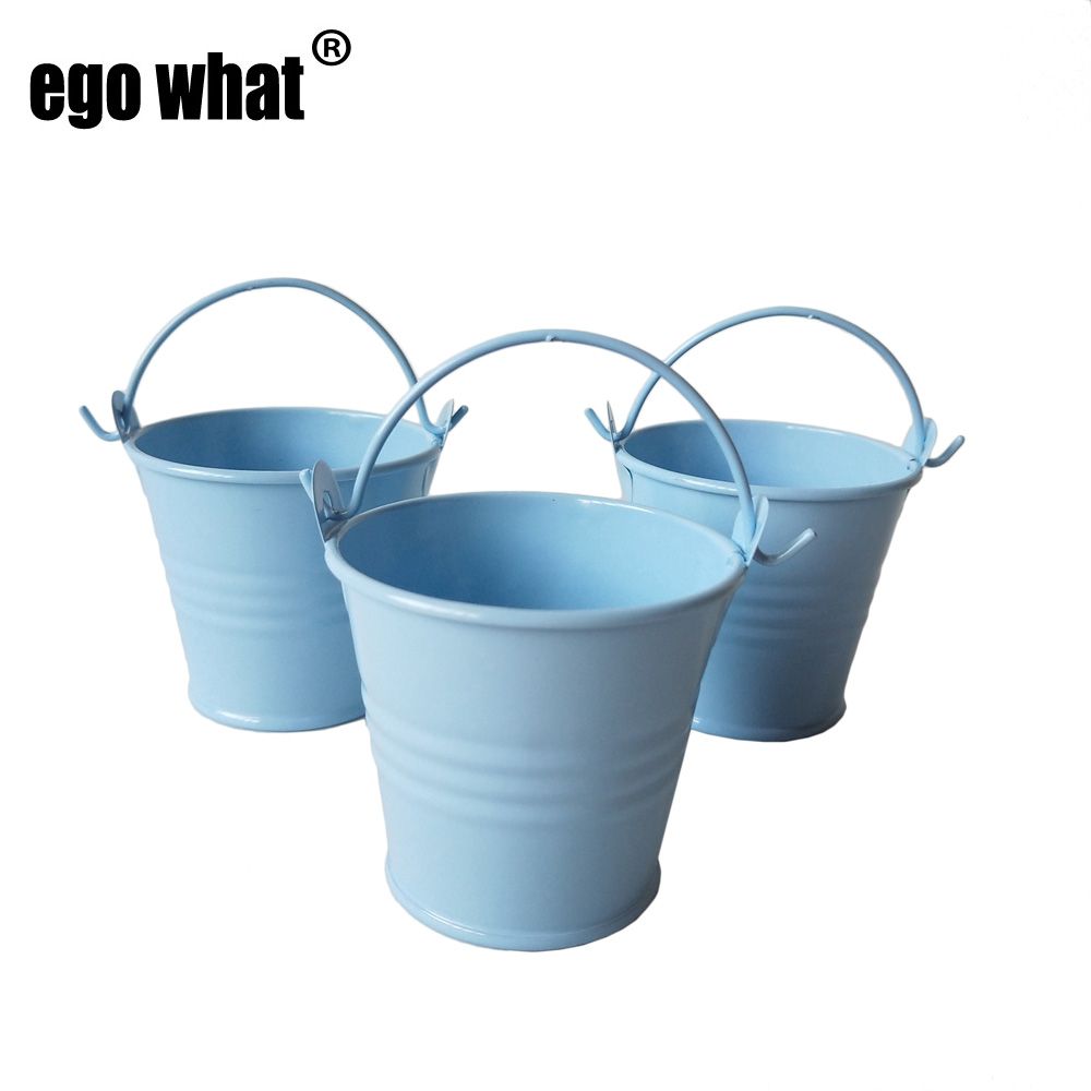 2021 Wholesale Colorful Mini Buckets Tin Pots Cute Mini Pail Wedding