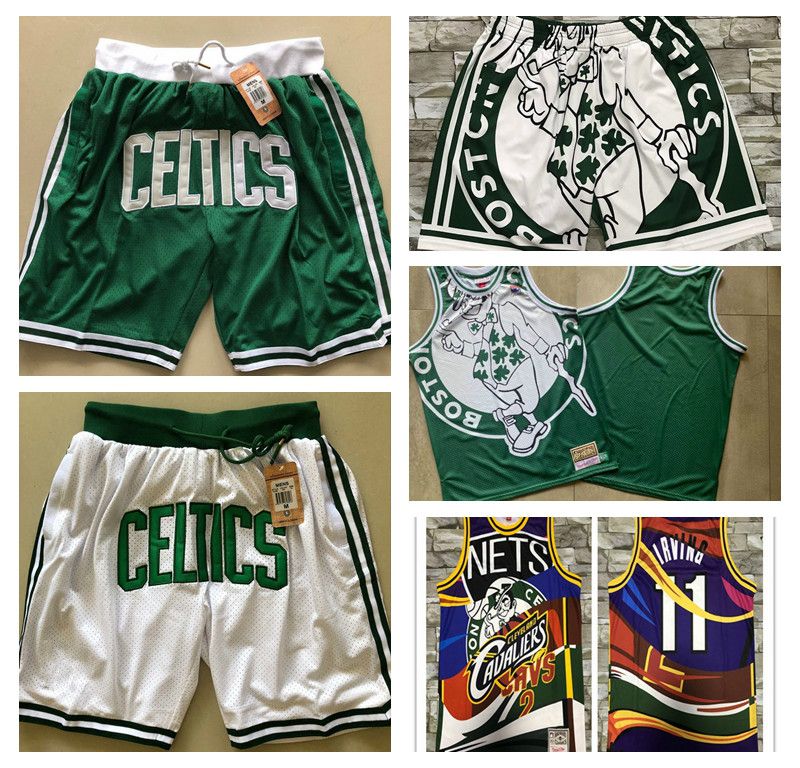 2020 Boston Celtics Men Basketball Shorts JUST DON By ...