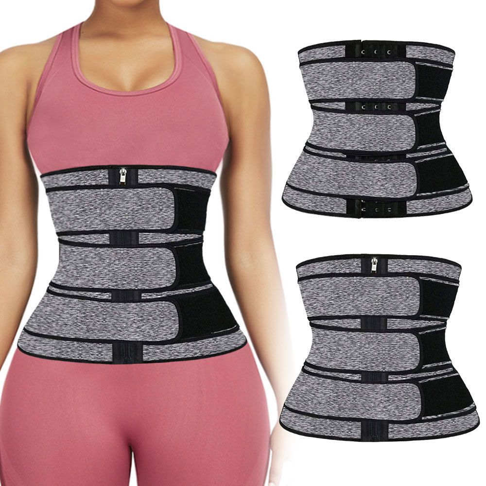 3 Belt Waist Trainer Body Shaper Tummy Neoprene Sweat Belts Reducing
