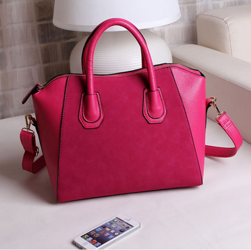 Women Handbag Hot Pink Large Capacity Shoulder Bag Tote Female Crossbody Bags Lady Messenger Bag ...