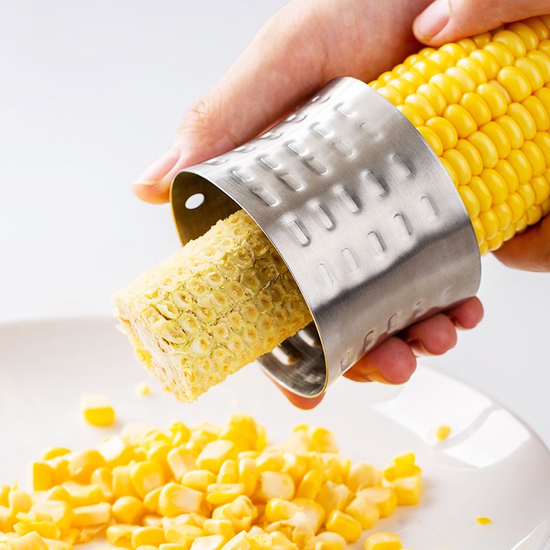 2021 Corn Stripper Stainless Steel Corn Cob Peeler Slicer Circular Corn