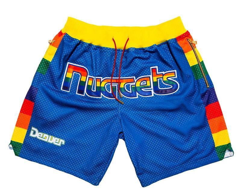 2021 Denver Nuggets MEN Shorts JUST DON By Mitchell & Ness Pocket