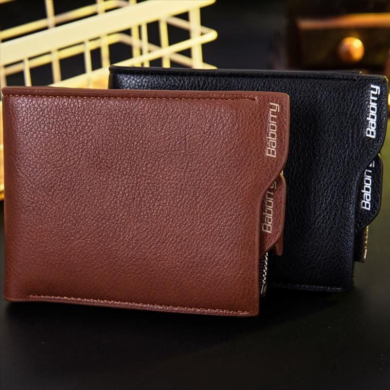 New Arrival RFID Theft Protect Coin Bag Zipper Men Wallets Purses Wallets For Men With RFID ...