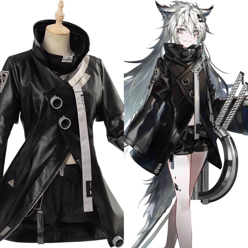 Game Arknights Lappland Cosplay Coat Jackets Shorts Bag Full Set Outfit