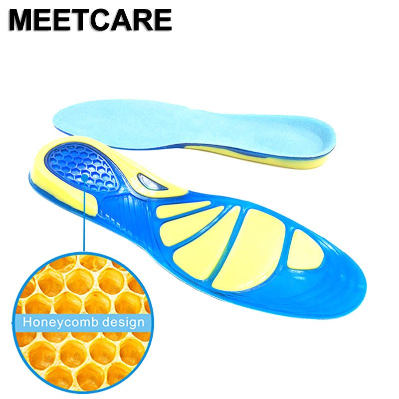 Silicon Gel Insoles Foot Care For Plantar Fasciitis Heel Spur Running