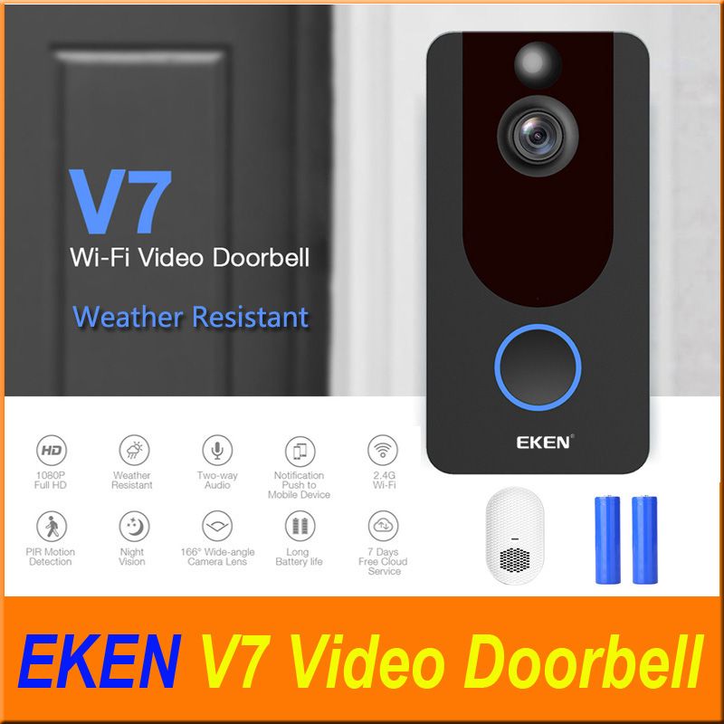 2021 EKEN V7 1080P Smart Home Video Doorbell Camera Wireless Wifi Real