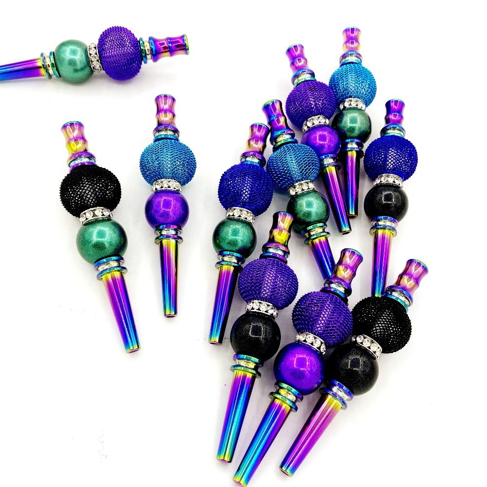 2021 Wholesale Laser Hookah Alloy Tips Mouthpiece Shisha Smoking Filter