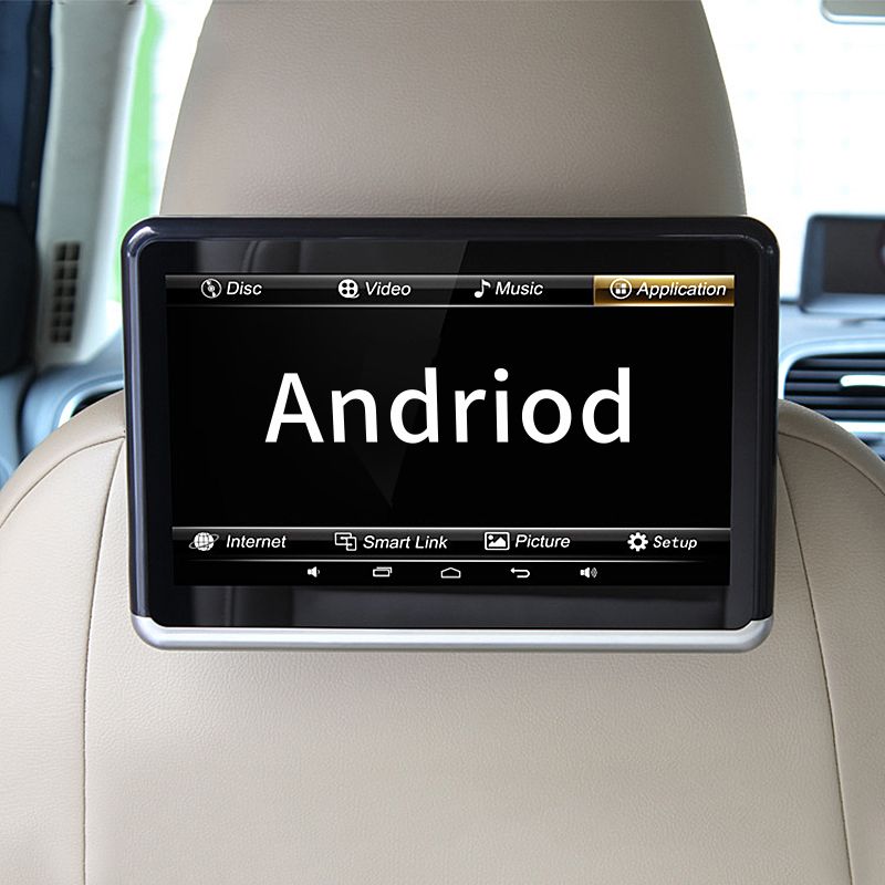Universal 10 HD Android Car Headrest Monitor DVD Video Rear Seat