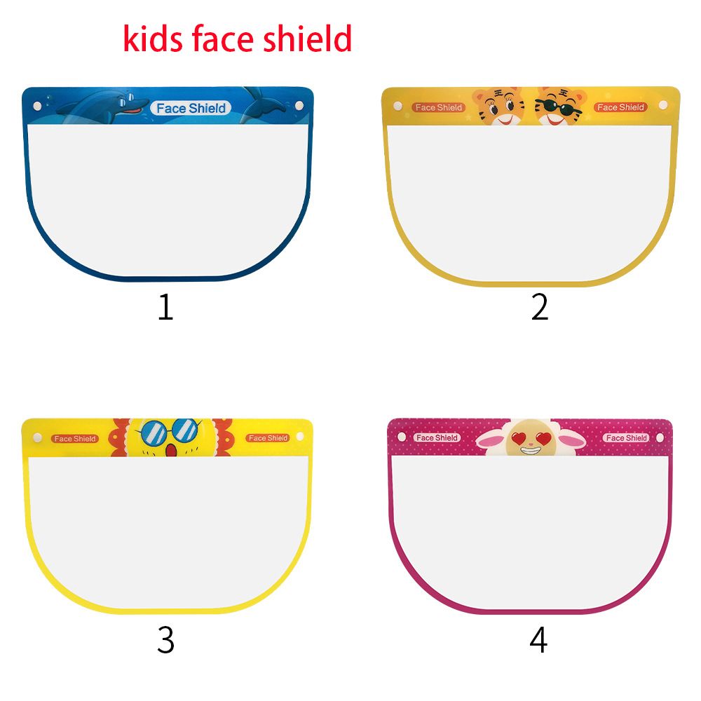 4 Style Cartoon Face Shield Clear Mask Children Anti Fog ...