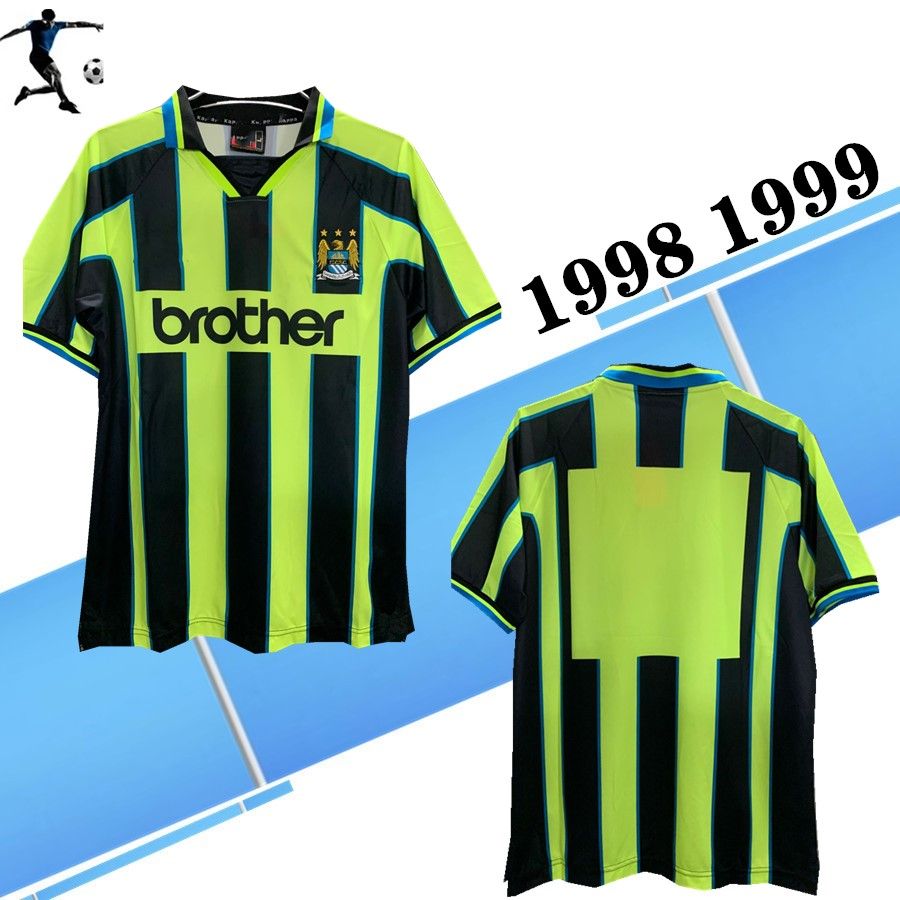 2020 Top 1998 1999 Manchester Away Shirt Retro Soccer Jerseys Lee
