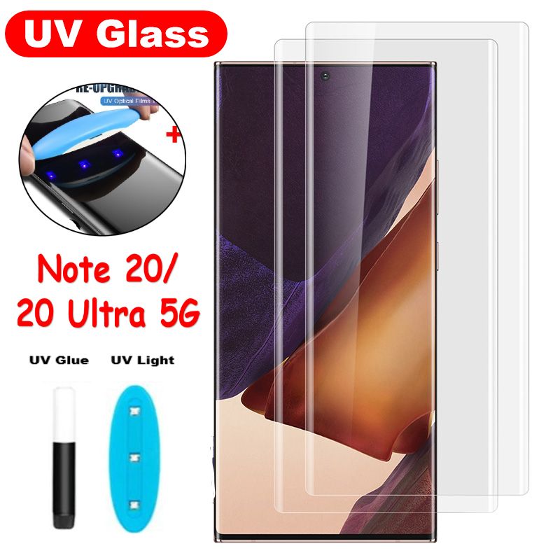 Newest 3D Curve Full Liquid UV Tempered Glass For Samsung Galaxy Note