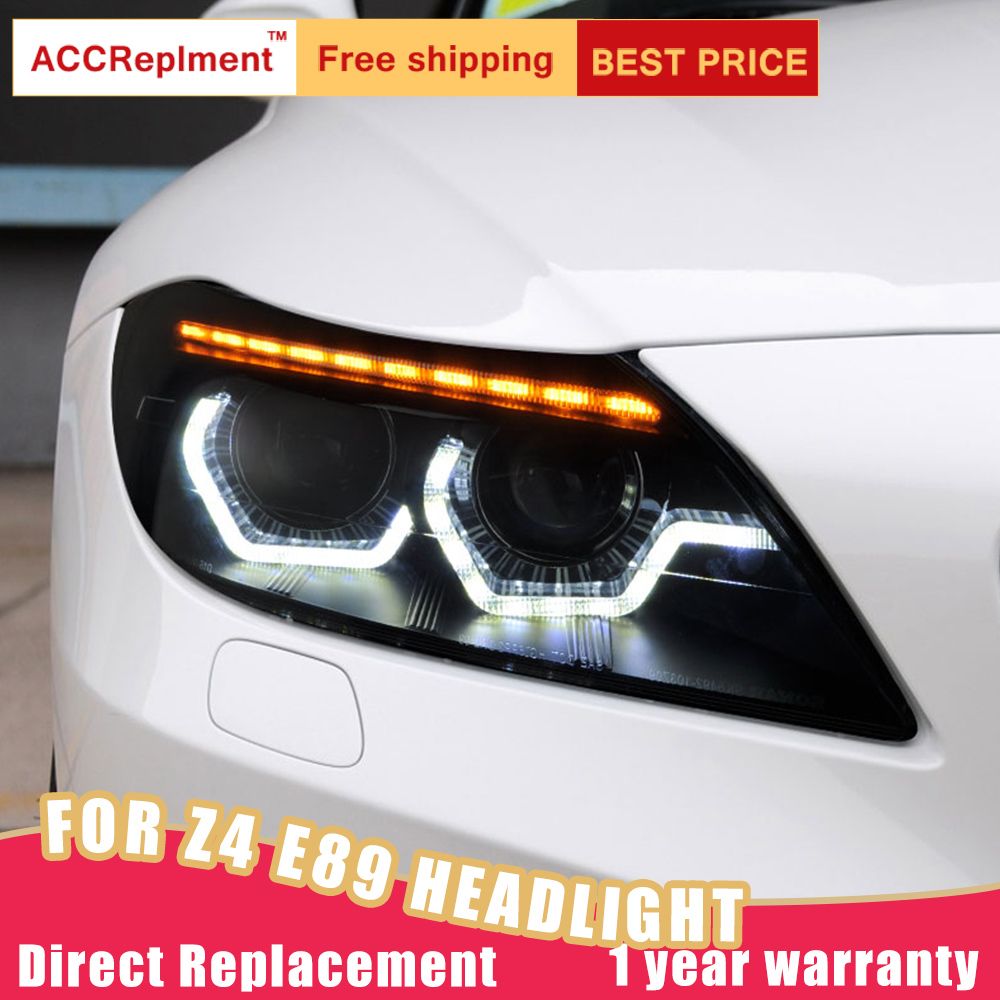 2021 LED Headlights For BMW Z4 E89 2009 2016 Car Lights Angel Eyes