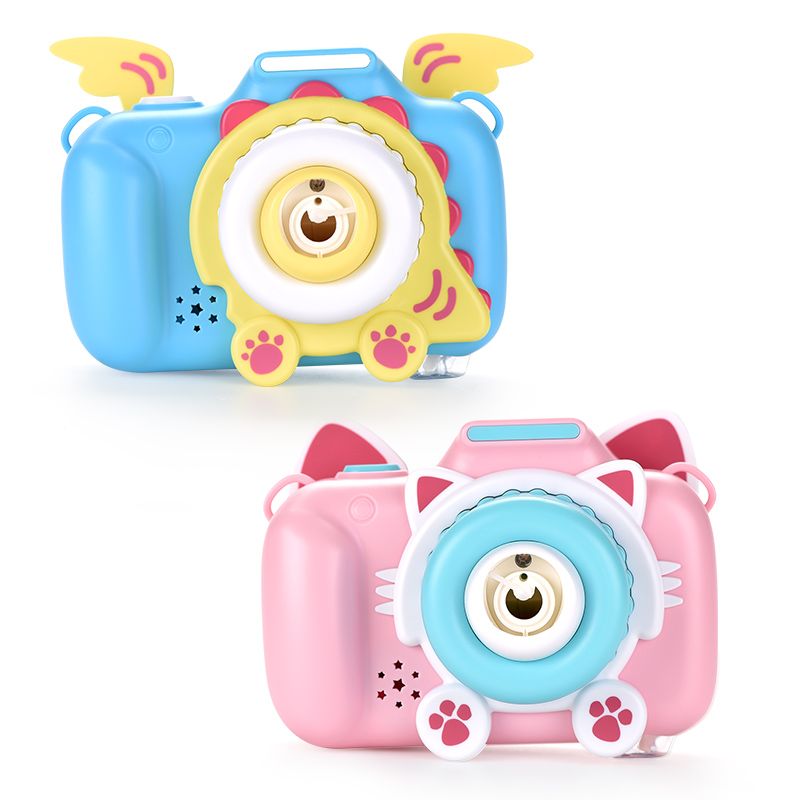 2021 Cute Cat Camera Automatic Music Bubble Machine Children Toys Soap