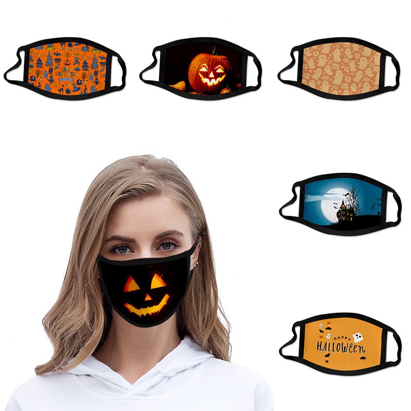 2021 Halloween Mask Washable Cartoon Cotton Mask Festive Party 2021 Halloween Mask Washable Cartoon Cotton Mask Festive Party