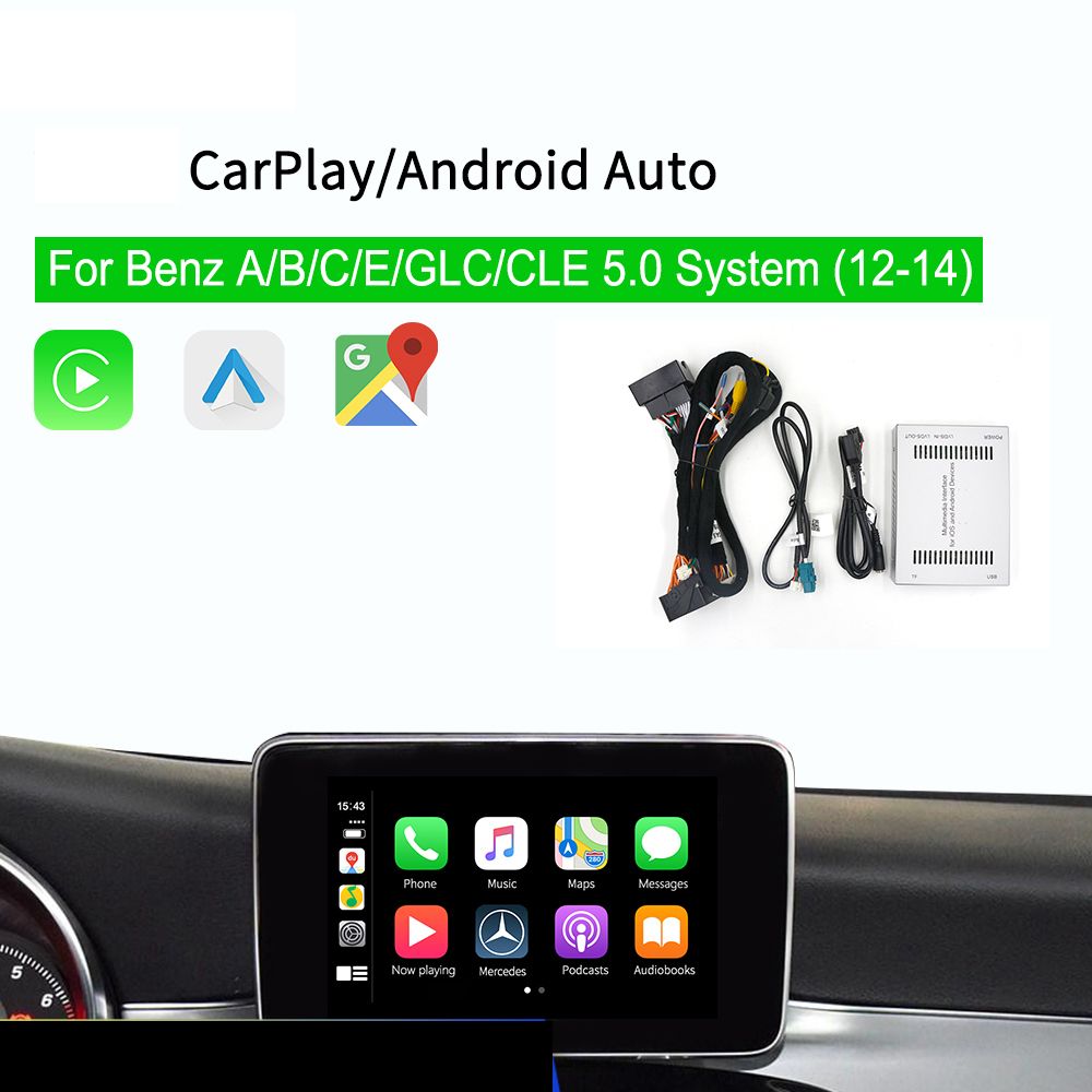2021 Apple Carplay Box For 2015 2018 Benz A/B/C/E/GLS/GLE NTG5.0 IOS