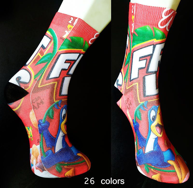 2021 3D Printed Cartoon Mix Women Socks Cheerleader Long Socks Girls