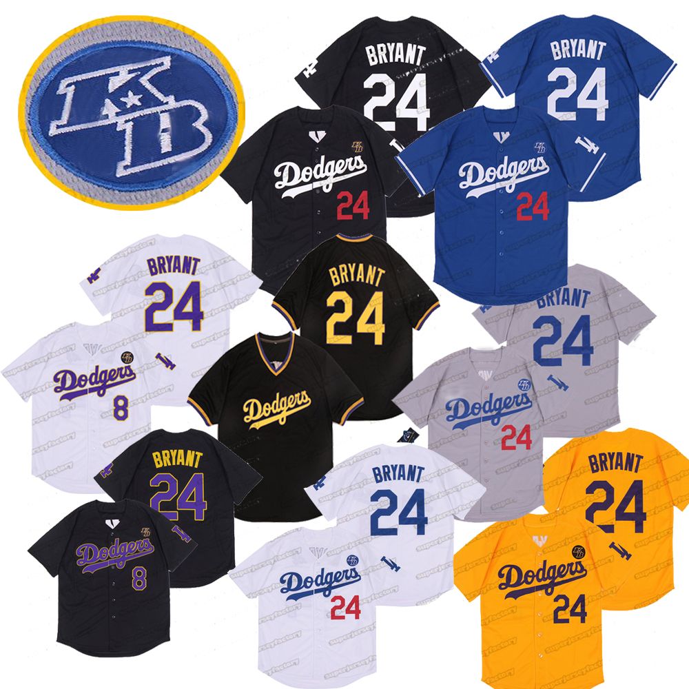 2020 Los Angeles Black Mamba Baseball Jersey 8 24 Jerseys Bryant