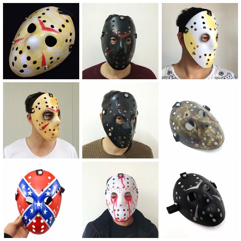 Cheap Masquerade Masks Friday Horror Movie Hockey Mask Halloween