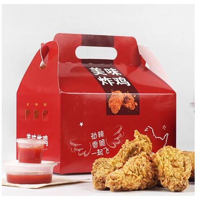 OEM DIY Wholesale Food Grade Paper Packaging Frozen Chicken Wings Boxes