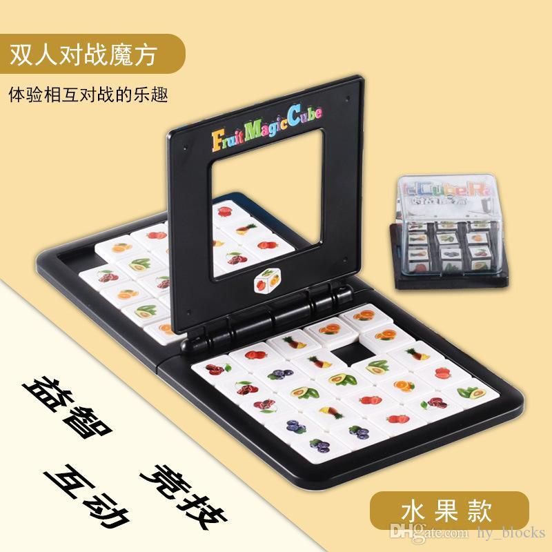Educational Slide Double Game Cube Puzzle Funny Family ...