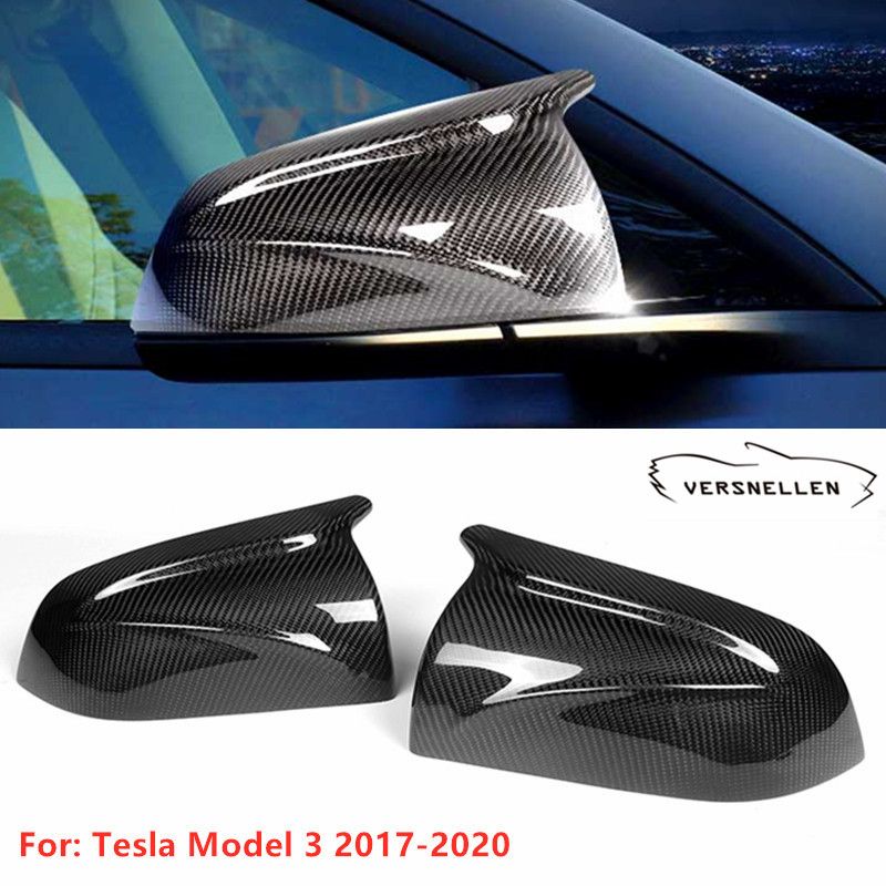 2021 Car Side Door Rearview Mirror Covers For Tesla Model 3 2017 2019