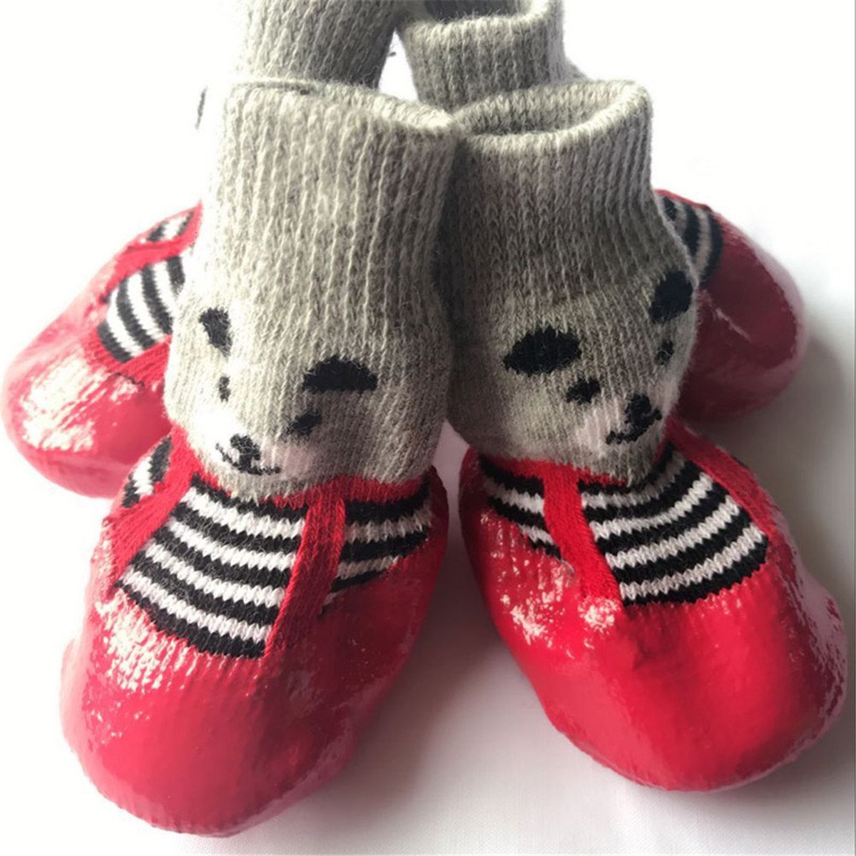 2021 Puppy Shoes Boot Socks Size All Cotton Rubber Pet Dog Shoes