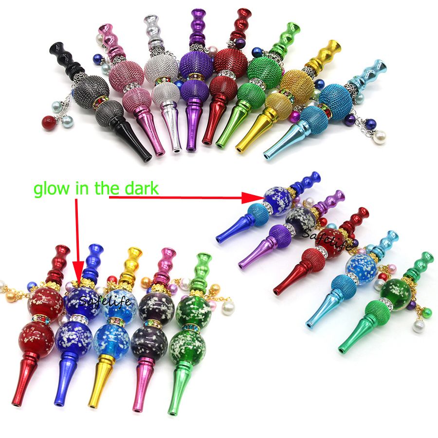 2021 Beautiful Shisha Hookah Mouth Tip Color Tennis And Glow In The