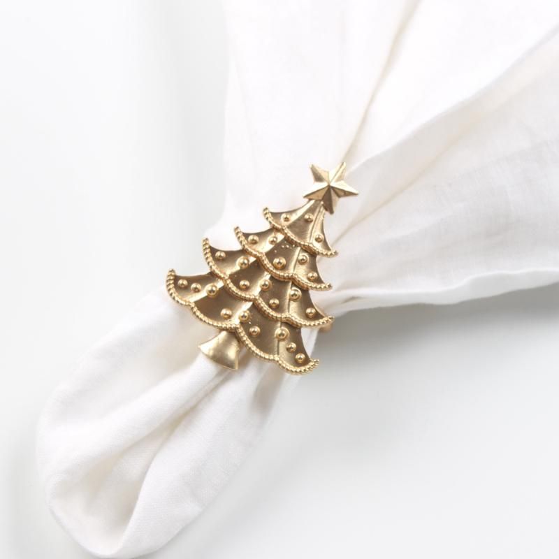 Christmas Tree Napkin Ring Napkin Buckle Christmas Table Ornament Paper