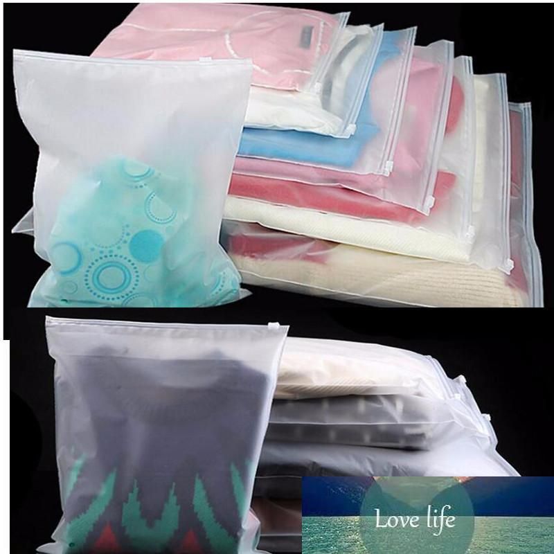 2020 Travelling Storage Bag Frosted Thick Plastic Reclosable Zipper Bag