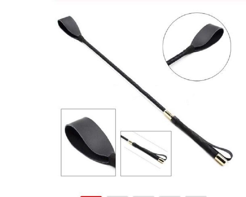 2021 60m Black Slim Leather Riding Crop Horse Whip Horse Whips Pony