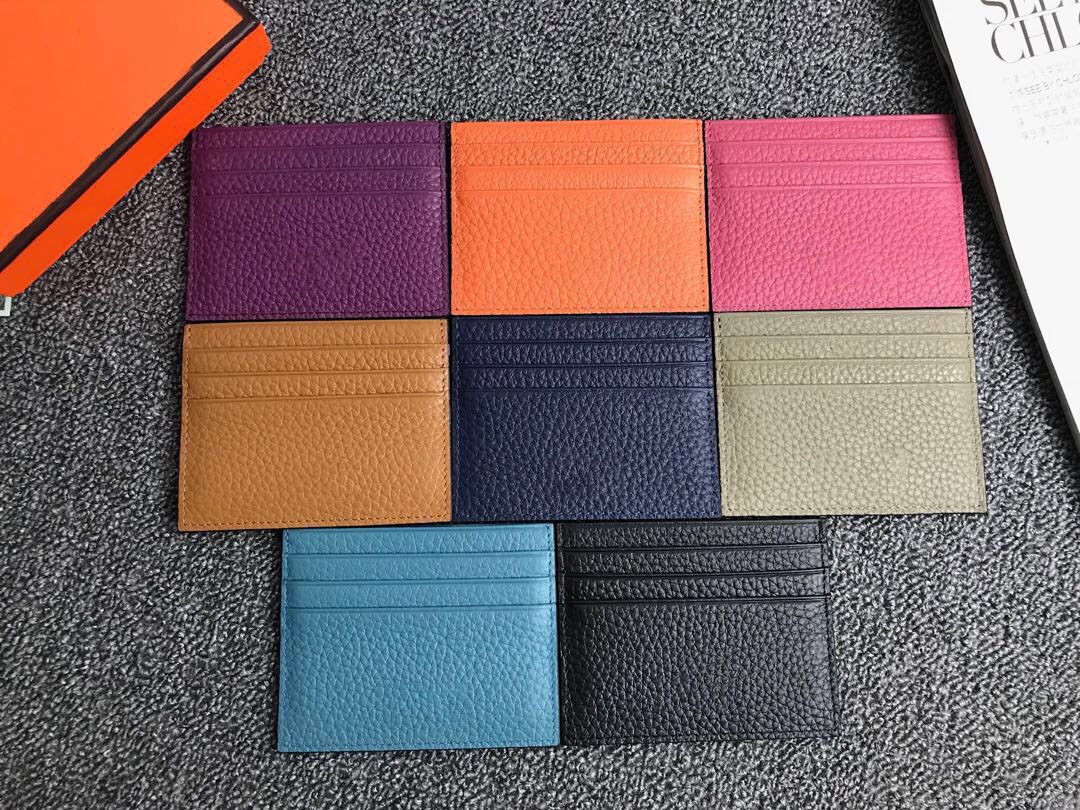 2020 Top Quality Mens Minimalist Women Genuine Leather Credit Card Holder Mini Wallet Cowhide ...