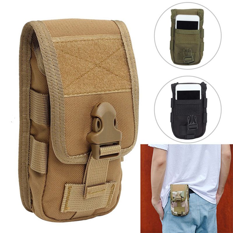 2021 New Design Double Layer Tactical Mobile Phone Case Waist Pouch