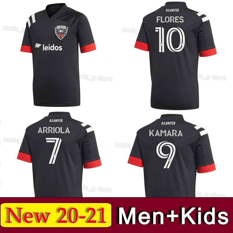 2021 20 21 DC United Home Soccer Jersey MLS Adult+Kids Kit 2020 2021