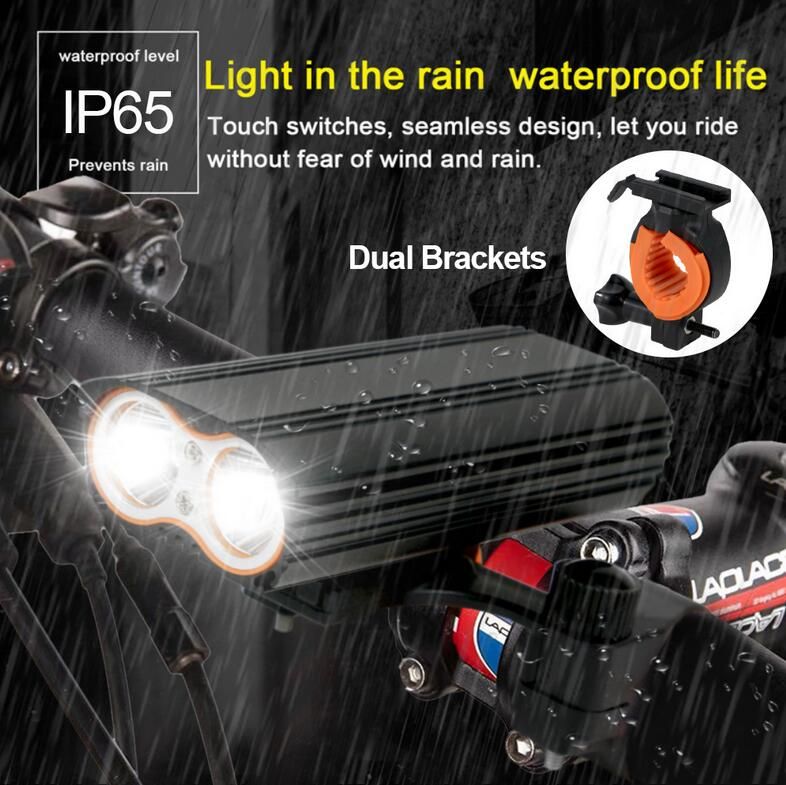 2020 10000 Lumen Bicycle Light Built In 6000mAh Bike Light LED