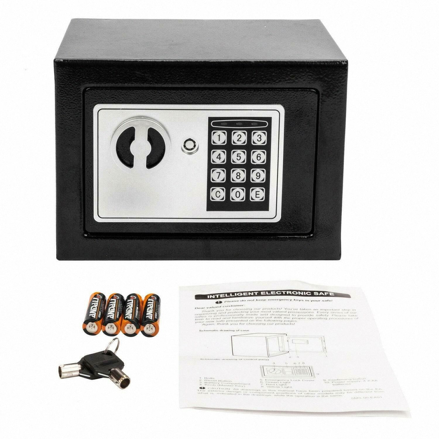 2021 Digital Electronic Safe Box Keypad Lock Security Home Hotel Gun Valuables Safe N2eD From