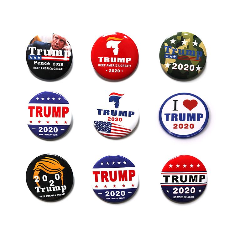 2020 Trump Badge 2020 U.S. Election Trump Badge Badge Tinplate Election
