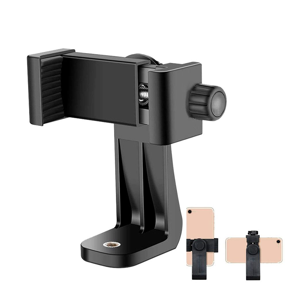 2021 Tripod Mount Adapter Cell Phone Clipper Holder Vertical 360