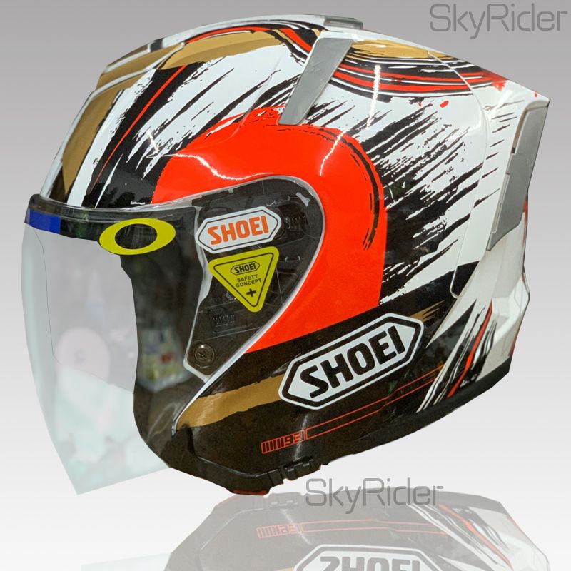 shoei dual visor helmet