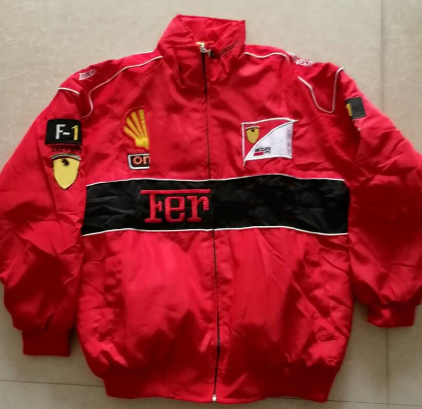 Sintético 96+ Foto Nascar Fórmula 1 Ferrari Racing Jacket / Retro ...