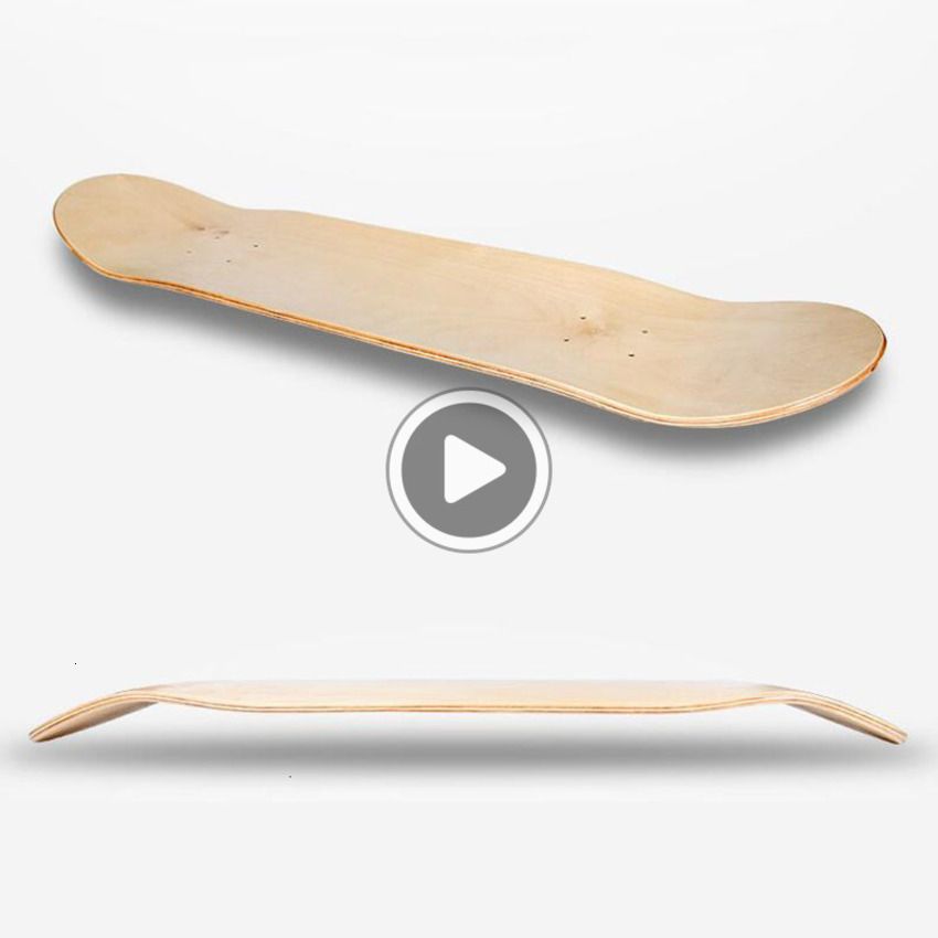 2021 8inch 8 Layer Maple Blank Skateboard Double Concave Skateboards