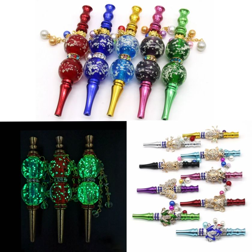 2020 Wholesale Metal Luminous Hookah Tips Mouth Tips Hookah Mouthpieces