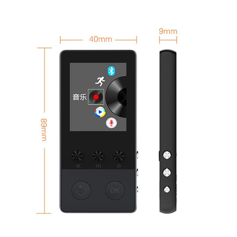 Bluetooth Metal Mp3s Player Built In 8G Hifi Lossless Music With High