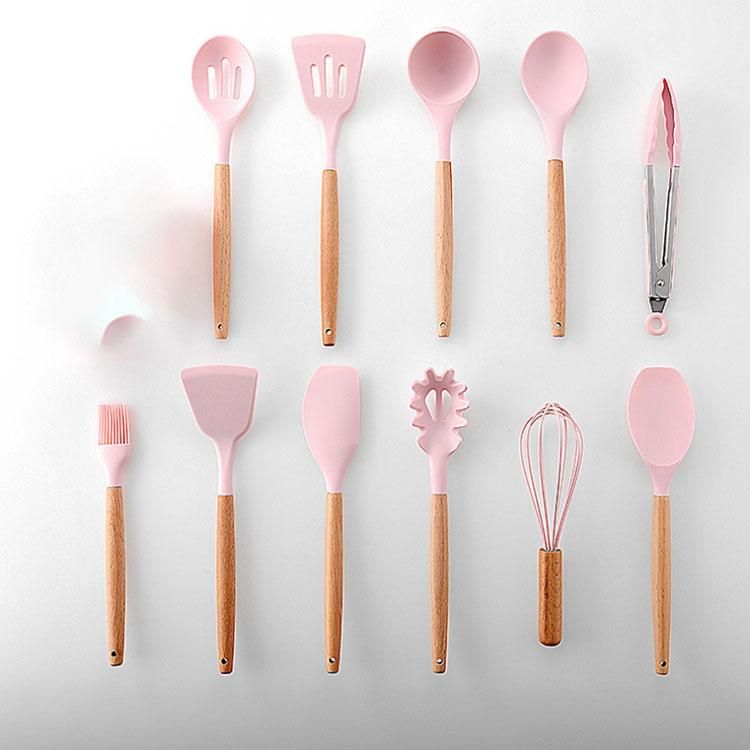 pink utensils set