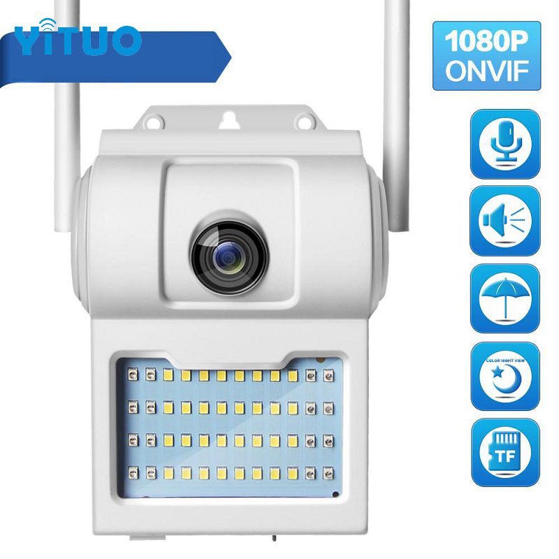 1080P HD Wireless Wall Lamp Camera Outdoor WIFI IP Camera Color Night