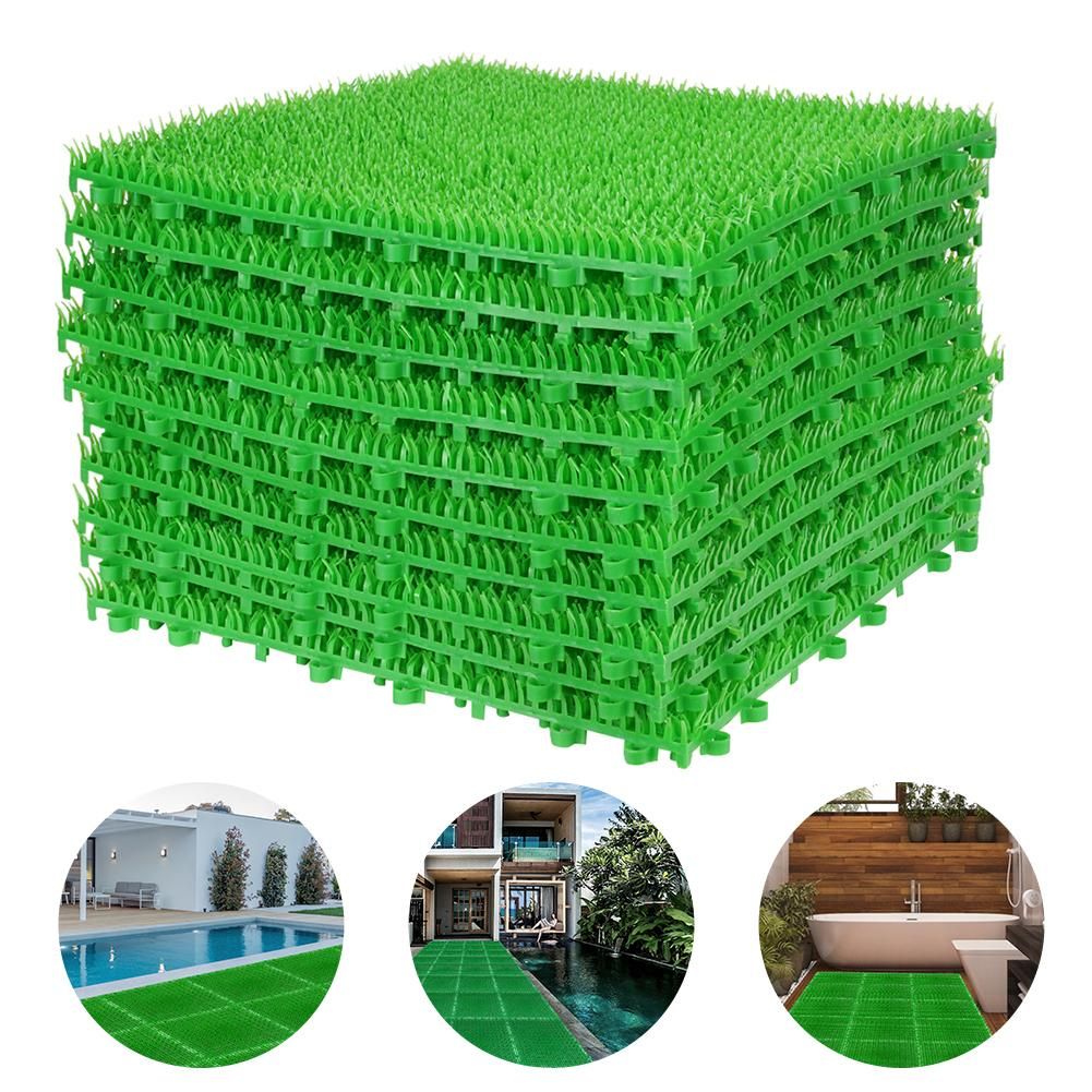 2021 PE Lawn Blanket Grass Mat Anti Slip Green Artificial Lawns Turf