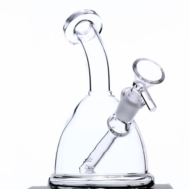 2021 Hip Flask Pyrex Beaker Bong Glass Water Pipe Bong Oil Rig Recycler
