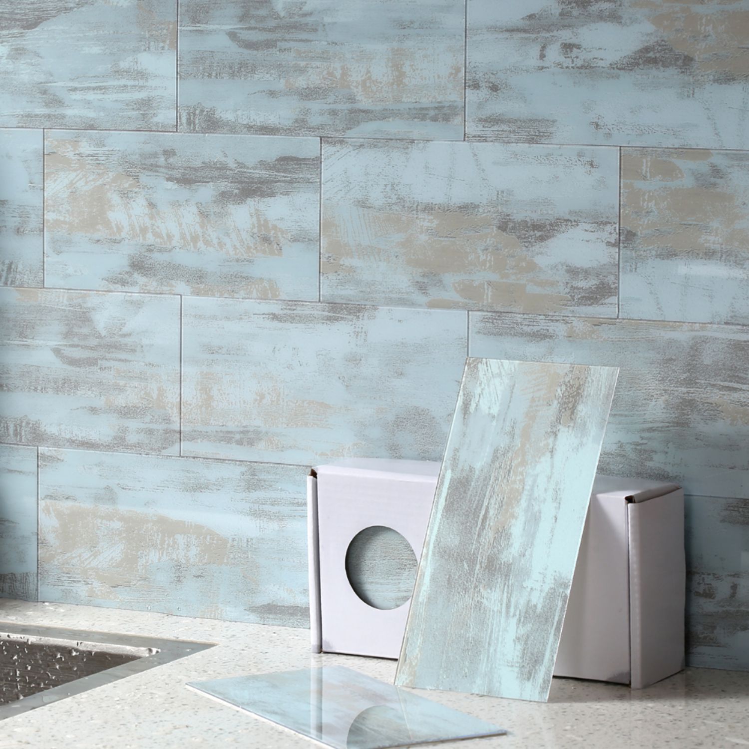 2021 BeNice Marbling Backsplash Tile Subway Peel And Stick Wall Tile