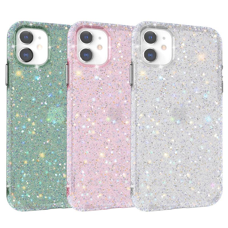 For Iphone 12 Case Luxury Glitter Sparkle Bling Shiny Strong Protective