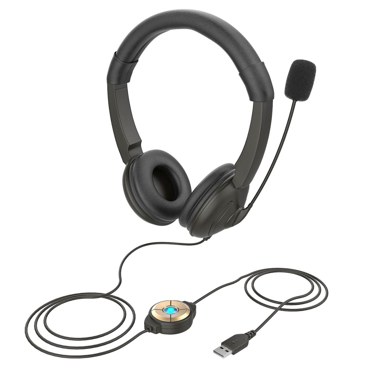 Call Center Headphone USB Gaming Headset With Mic Noise Cancelling
