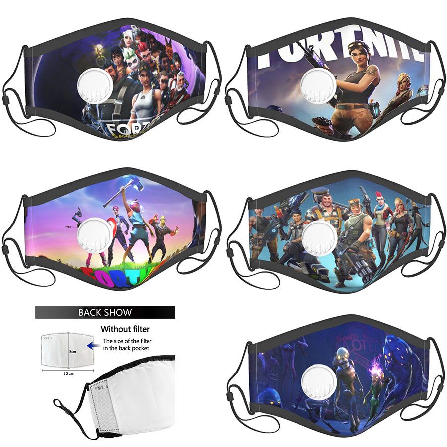 2021 Custom Face Mask Fortnite Masque Online Game Role Adult Kid Face